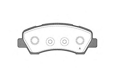 OPEN PARTS bpa153000 -  Комплект тормозных колодок, дисковый тормоз